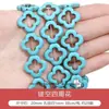 Turquesa Sintética Joker Cuentas Cuadradas Pequeñas Cuentas de Calabaza Cuentas Redondas Materiales para Pulsera de Cuentas Hecha a Mano DIY Accesorios