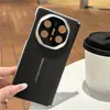 Adecuado para funda de teléfono Huawei Mate X6, nueva funda de cuero liso con protección completa para bisagra de doble eje central, cubierta de teléfono anticaída