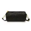 Bolso de mano con patrón tejido retro para mujer, nueva colección de otoño 2026, bolso de hombro versátil para el trabajo, bolso cruzado cilíndrico elegante y con estilo