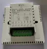 Novo termostato de ar condicionado central com display LCD e painel de toque, apresentando um interruptor de três velocidades para controlar a temperatura do ar condicionado central