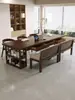 Escritorio Librero Grande de Madera Maciza Mesa Larga con Cajones para Retirar la Sala de Estar Mesa de Estudio para el Hogar Mesa de Comedor Banco de Trabajo Estilo Chino
