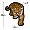 Parche de Tela con Cabeza de Animal Tigre Lobo Oso de Venta Caliente Etiqueta Decorativa de Tela para Exteriores Insignia para Ropa Bordado por Computadora Stock Listo Venta al por Mayor