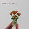 Ornatos de Mesa Flor de Vidro Zibo Feitos à Mão, Arranjos Florais Realistas Semelhantes a Buquês, Presentes Artesanais, Decorações de Escritório