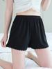 En stock ropa exterior suelta pantalones de seguridad para mujer seda de hielo tres puntos borde de ola texturizado anti-exposición pantalones interiores de seguro finos