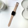 Pulseira de Couro Texturizado Cor Sólida Adequada para Apple Séries 9, 10, S11, Huawei Fit4, Xiaomi 9Pro Pulseira de Couro