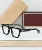 Jmm Larami Moda Transfronteiriça Luxo Turquesa Artesanal Óptico Quadrado Tendência Armações de Óculos Lisas para Homens e Mulheres Podem Ser Equipadas com Lentes