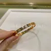 Pulsera de amor de alta calidad CNC estrecha mediana ancha estilo nuevo gruesa chapada en oro rosa de 18 quilates pulsera de muñeca para pareja transfronteriza