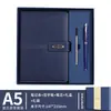Caderno de couro A5, caixa de presente com caneca térmica para negócios, conjunto de copo de água e caderno, presente de lembrança