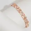 Pulseras Europeas y Americanas de Gran Venta con un Toque de Lujo, Imanes Microincrustados, Galvanizado de Aleación de Zinc, Joyería de Exportación, Pulseras y Accesorios de Mano de Nicho de Lujo Ligero
