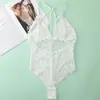 Nueva Ropa Interior de Encaje de Malla de Una Pieza para Mujer sin Copa de Algodón Sexy Profundo en V Sling Espalda Hermosa Ropa Interior Sexy Sujetador para Mujer