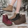 Nuevos Zapatos de Mujer Transfronterizos Dopamina Invierno Forro Polar Cálido Zapatos de Algodón Botas de Caña Alta para Mujer Botas Gruesas Cómodas para Mujer