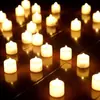 Vela de Plástico Luz de Vela LED Vela Criativa Casamento Aniversário Celebração de Casamento Vela Adereços para Arranjo de Local Vela Eletrônica