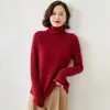 Suéter de punto trenzado 2025 para mujer, jersey de punto trenzado de ochos, cuello alto, nuevo estilo de otoño e invierno