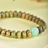 Contas de Ábaco de Sândalo Verde Argentino Natural diy Contas de Jade Dongling Pulseira de Jogo de Moda Masculina e Feminina Joias de Pulseira