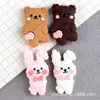 Accesorios para el Cabello de Pajarita Tocado Mochila de Oso Material de Pegamento de Crema DIY Accesorios de Resina de Conejo Accesorios para Funda de Teléfono Móvil Infantil