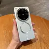 Adequado para capa de celular Oppo Find X9 Ultra com pintura metálica listrada ondulada, capa magnética Reno 16, capa rígida Realme GT8