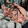 Flor de Pêssego de Jade Dourada Ruyi Xiangyun Lock Jóias DIY Pingente Colar Pingente Acessórios Semi-acabados Presente ao Vivo