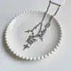 Collar de Mariposa Estrella con Borla Dulce y Fresco, Ensamblado con Cadena para Clavícula para Mujeres, Diseño Estilo Verano Ins, Accesorio de Diseño de Nicho