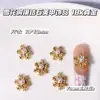 Joias para Nail Art Série Floco de Neve Brilhante Luxo Leve Zircônia Incrustada em Cobre Atmosfera de Outono e Inverno Natalina Decoração de Unhas