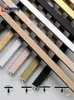 Aleación de aluminio Tira en forma de T con ranura en T Tira tipo tarjeta color oro titanio Tira selladora de bordes Azulejo chapa de madera Tira de borde prensado junta decorativa metálica