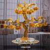 Árbol de Manzana de Cristal para el Hogar Fortuna Árbol de Gingko Pequeño Año Nuevo Boda Regalo Creativo Regalo de Navidad