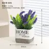 Simulación Transfronteriza Planta Verde Planta en Maceta Hogar Interior Bonsái Decoración Flor Biónica Sala de Estar Mesa de Comedor Flor Artificial Decoración