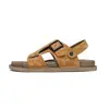 Sandálias Birkenstock de tamanho grande para homens, nova moda de verão, antiderrapantes de sola grossa, de uso duplo para dirigir e praia