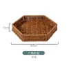 Cesta de Lanches de Rattan Sintético Prato de Batata Frita de Rattan Prato de Frutas Cesta de Legumes para Panela Quente Casa Sala de Estar Prato de Lanches de Amendoim e Frutas Secas