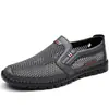Zapatos de Malla de Verano para Hombre Casual Transpirables Suela Suave Zapatos de Tela Old Beijing Sandalias para Hombre Zapatos Cómodos para Papá de Mediana Edad Zapatos Perezosos