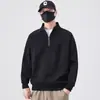 Moletom Simples Meio Zíper Estilo Japonês Transfronteiriço Moda Harajuku Tendência Preguiçoso Versátil Artístico Popular Novo Estilo