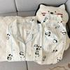 Fábrica de Origen Pijama de Manga Larga y Pantalón Largo de Primavera y Otoño para Mujer, Algodón Nube Estilo Coreano Dibujos Animados Dulce Estilo Ins Conjunto de Cárdigan