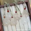 Colgante Natural Alto Blanco Hielo Piedra Lunar Calcedonia Ágata Lichi Congelado Buda Rostro Justo Hebilla de Seguridad Nube Auspiciosa Candado Colgante de Jade Unisex