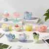 Autêntica Flor Rumu Energia Caixa Surpresa Tulipa Cristal Ornamento Decoração de Mesa Pedra Difusora de Aromaterapia Presente de Natal