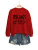 Huws gratis es broma Amazon ebay Europeo y Americano Suelto Cómodo Simple para Mujer Sudadera Base