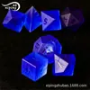 Outlet de Fábrica 7 Ráfaga Escarchada Azul Oscuro Set Juego Dungeons & Dragons DND RPG Dados Poliédricos de Cristal