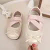 Zapatos de Princesa para Niñas 2026 Nuevos Casuales Versátiles Zapatos para Gatear Zapatos de Cuero Zapatos Individuales para Bebés Niñas Zapatos para Niños Pequeños Primavera y Otoño