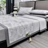 Juego de tres piezas de tapete jacquard de seda de hielo PE, tapete fresco de seda de hielo para verano, ropa de cama clase A para maternidad e infantil, textil para el hogar Nantong