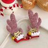 Tocado navideño con horquilla de Papá Noel y asta para el pelo, diadema para niños, horquilla navideña, accesorios para el cabello, diadema