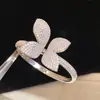 Pulseira Anel Folha Estrela Flor Zircônia Pulseira Redonda Luxo Leve Pulseira de Alta Qualidade Simples Fashionável Versátil Acessório de Mão