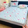 Sanrio Clase A Grado Materno e Infantil Alfombrilla Refrigerante de Seda Helada Dibujos Animados Tipo Sábana de Cama 1200D Lavable a Máquina Alfombrilla para Aire Acondicionado con Sensación de Frescura y Textura Suave