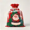 Bolsas de Regalo Navideñas con Cordón de Fábrica, Bolsas para Empaquetar Regalos de Navidad, Bolsas de Almacenamiento, Bolsas de Regalo para Fiestas