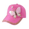 Boné de Beisebol Hip-Hop Masculino Feminino Lantejoulas de Borboleta Rebite de Metal Strass Flor Acessórios Namoro Boné Protetor Solar