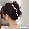 Pinza para el pelo de lazo estilo coreano para cabello voluminoso, pinza para el pelo con forma de corazón para la parte trasera de la cabeza, nuevo pinza de tiburón grande 2026 accesorio para el cabello