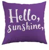 Funda de almohada simple morada lavanda de primavera para dormitorio, sofá, coche, personalizable