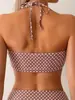 Bikini Sexy de Verano Europeo y Americano para Mujer, Braguita Sexy Triangular, Traje de Baño Sexy de Dos Piezas con Tirantes Finos y Lazo