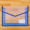 Bolsa para arquivo A4 bolsa de armazenamento botão saco de papel para teste fecho material bolsa de arquivo saco com zíper transparente