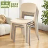 Silla de Comedor de Plástico Engrosada Wwxm484 Taburete Moderno Simple con Respaldo Silla para Mesa de Comedor Nórdica para el Hogar Cómoda para Sentarse Largo