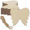 Manualidades de Madera para Hacer Tú Mismo Decoración Navideña Etiquetas de Regalo Manualidades de Modelado Accesorios Pintados a Mano para Manualidades Modelos Creativos
