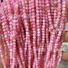 Cuentas redondas de concha natural de agua dulce teñidas, cuentas redondas sueltas, material para hacer pulseras, collares, borlas, accesorios de material para abalorios DIY hechos a mano