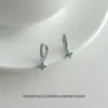 Pendientes de Trébol de Cuatro Hojas y Cruz de Iris Estilo Francés Vintage, Diseño Único de Nicho, Accesorios de Moda Ligeros de Lujo para Orejas